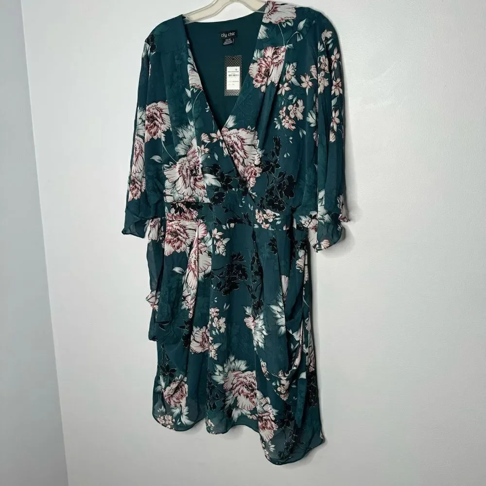 City Chic foral dress size XXL/24